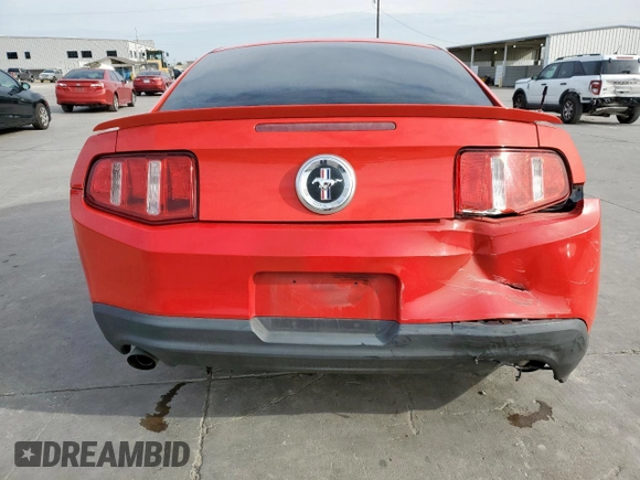 2012 Ford Mustang V6 Premium with VIN 1ZVBP8AMXC5272533, listed as a Copart auction lot 47862645 with 188,933 mi miles and Salvage Title. Bid and sale history available at carsss.com. Image 6.
