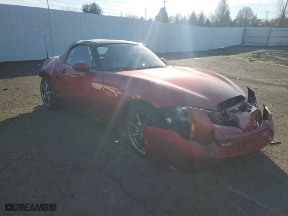 2020 Mazda MX-5 Miata Grand Touring with VIN JM1NDAD77L0410693, listed as a Copart auction lot 89218145 with NaN miles and Salvage Title. Bid and sale history available at carsss.com. Image 4.