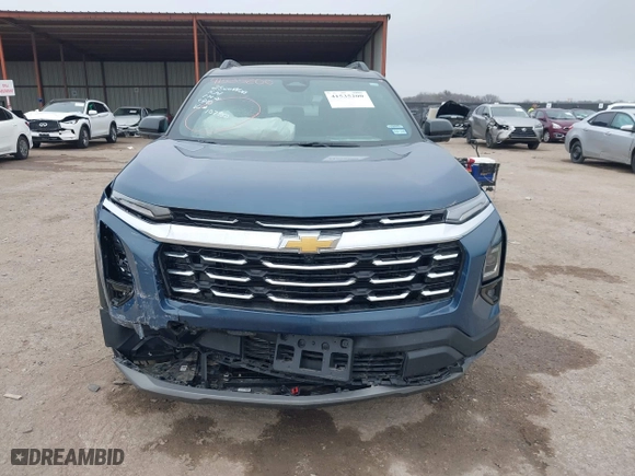 2025 Chevrolet Equinox FWD LT with VIN 3GNAXHEG1SL107950, listed as a IAAI auction lot 41535200 with 10,002 mi miles. Bid and sale history available at carsss.com. Image 12.