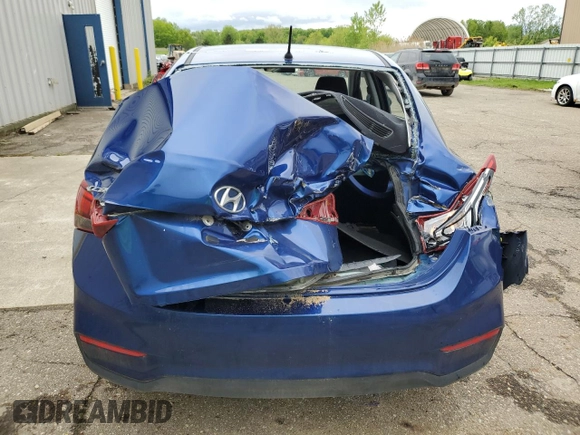 2021 Hyundai Accent SE with VIN 3KPC24A69ME129501, listed as a Copart auction lot 57525015 with 99,623 mi miles and Non repairable. Bid and sale history available at DreamBid. Image 6.