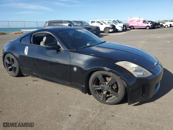 2003 Nissan 350Z with VIN JN1AZ34D53T108466, listed as a Copart auction lot 75683754 with 140953 miles and Clean Title. Bid and sale history available at carsss.com. Image 4.