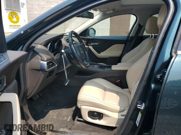 2017 Jaguar F-Pace 35t Prestige with VIN SADCK2BV5HA885091, listed as a Copart auction lot 59938185 with 70,648 mi miles and Salvage title. Bid and sale history available at DreamBid. Image 7.