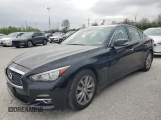 2014 Infiniti Q50 Hybrid Sport with VIN JN1AV7AR9EM701165, listed as a Copart auction lot 48961434 with 113,672 mi miles and Salvage Title. Bid and sale history available at carsss.com. Image 1.