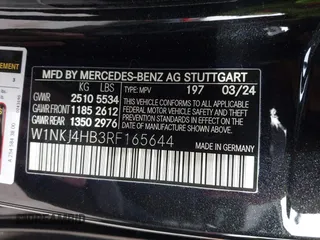 2024 Mercedes-Benz GLC with VIN W1NKJ4HB3RF165644, listed as a IAAI auction lot 41258511 with 7,590 mi miles. Bid and sale history available at carsss.com. Image 9.