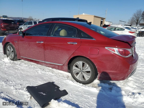 2014 Hyundai Sonata Hybrid Limited with VIN KMHEC4A48EA112936, listed as a Copart auction lot 88023975 with 110,449 mi miles and Salvage Title. Bid and sale history available at carsss.com. Image 2.