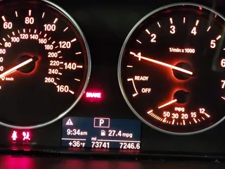 2016 BMW 3 Series 320i with VIN WBA8A9C52GK616953, listed as a IAAI auction lot 41227029 with 73,741 mi miles. Bid and sale history available at carsss.com. Image 7.