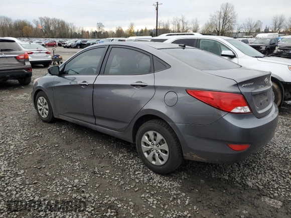 2015 Hyundai Accent GLS with VIN KMHCT4AEXFU817530, listed as a Copart auction lot 84663344 with 125,410 mi miles and Salvage Title. Bid and sale history available at carsss.com. Image 2.