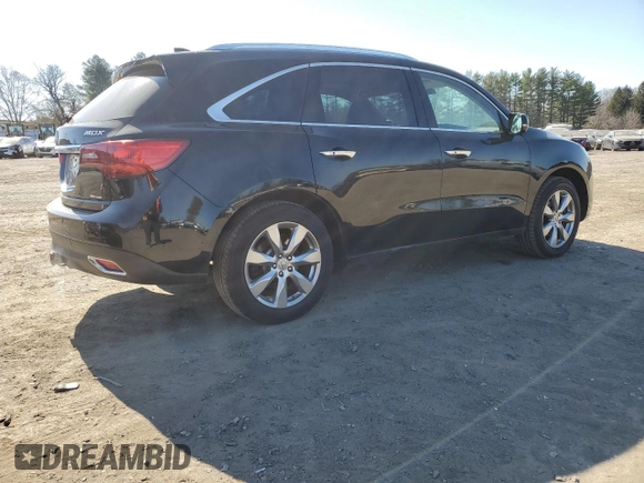 2016 Acura MDX Advance with VIN 5FRYD4H9XGB032109, listed as a Copart auction lot 50984865 with 205,120 mi miles and Salvage title. Bid and sale history available at DreamBid. Image 3.