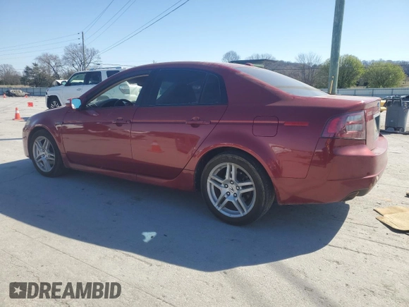 2007 Acura TL with VIN 19UUA662X7A029246, listed as a Copart auction lot 50139175 with 166,426 mi miles and Salvage Title. Bid and sale history available at carsss.com. Image 2.