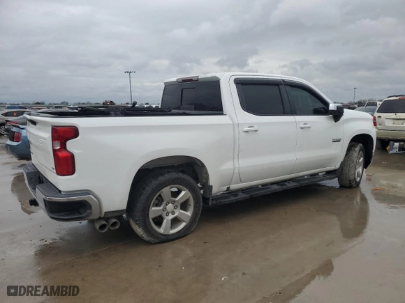 2019 Chevrolet Silverado 1500 LT with VIN 3GCPWCED4KG158589, listed as a Copart auction lot 48538185 with 0 mi miles and Salvage Title. Bid and sale history available at carsss.com. Image 3.