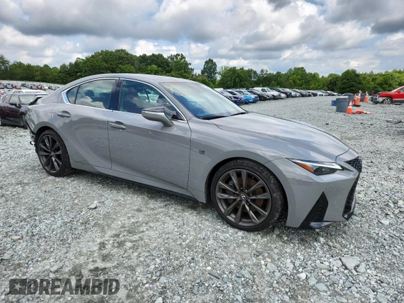 2024 Lexus IS 350 F Sport with VIN JTHBZ1B23R5079875, listed as a Copart auction lot 64436945 with 11,542 mi miles and Clean title. Bid and sale history available at DreamBid. Image 4.