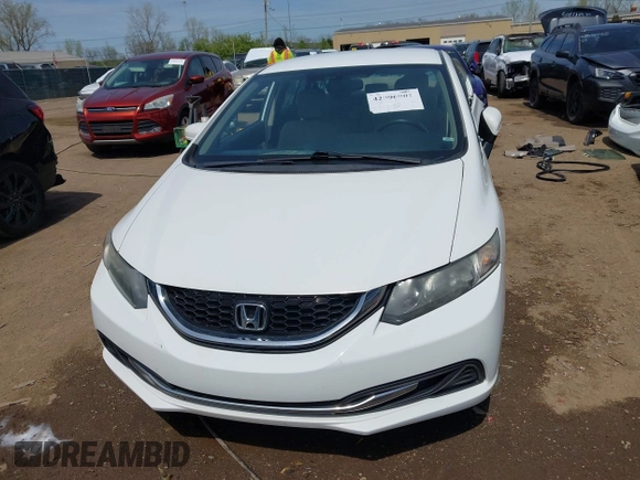 2015 Honda Civic LX with VIN 19XFB2F54FE104574, listed as a IAAI auction lot 42096001 with 122,094 mi miles and . Bid and sale history available at DreamBid. Image 13.