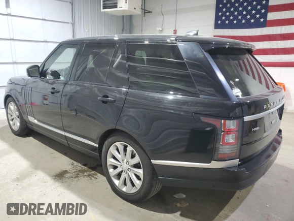2017 Land Rover Range Rover HSE with VIN SALGS2FV1HA373098, listed as a Copart auction lot 53169525 with 87,037 mi miles and Salvage title. Bid and sale history available at DreamBid. Image 2.