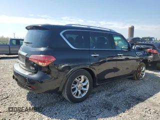 2012 Infiniti QX56 8-passenger with VIN JN8AZ2ND2C9716291, listed as a Copart auction lot 71990704 with 79,241 mi miles and Salvage Title. Bid and sale history available at carsss.com. Image 3.