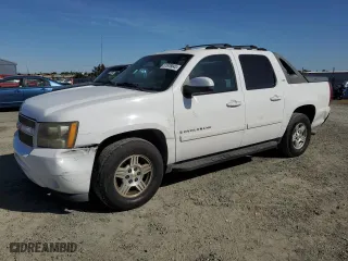2007 Chevrolet Avalanche LTZ with VIN 3GNEC12JX7G103965, listed as a Copart auction lot 51876045 with 0 mi miles and Salvage Title. Bid and sale history available at carsss.com. Image 1.