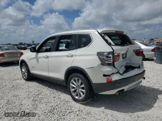 2011 BMW X3 28i with VIN 5UXWX5C51BL711233, listed as a Copart auction lot 51435145 with 135,876 mi miles and Salvage Title. Bid and sale history available at carsss.com. Image 2.