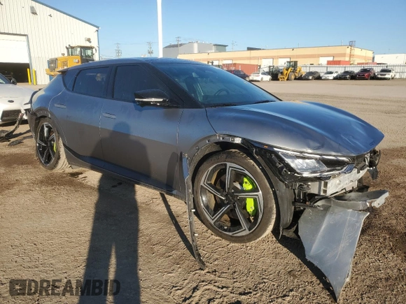 2023 Kia EV6 GT with VIN KNDC5DLE1P5148314, listed as a Copart auction lot 73217474 with 18,648 mi miles and Salvage Title. Bid and sale history available at carsss.com. Image 4.