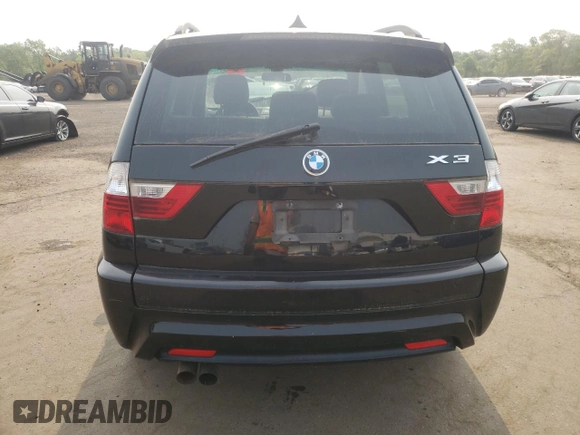 2007 BMW X3 3.0si with VIN WBXPC93437WF13037, listed as a Copart auction lot 59544955 with 120,751 mi miles and Salvage title. Bid and sale history available at DreamBid. Image 6.