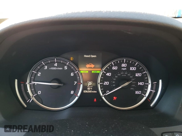 2020 Acura MDX Technology with VIN 5J8YD4H53LL048076, listed as a Copart auction lot 53935825 with 36,260 mi miles and Salvage title. Bid and sale history available at DreamBid. Image 9.