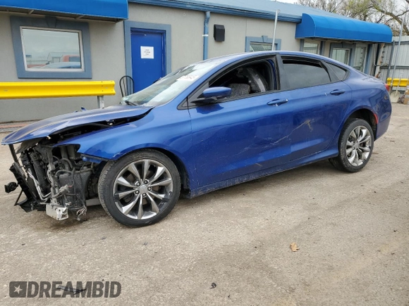 2015 Chrysler 200 S with VIN 1C3CCCBBXFN753586, listed as a Copart auction lot 51766945 with Not provided miles and Salvage title. Bid and sale history available at DreamBid. Image 1.