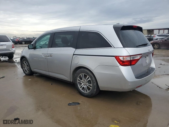 2013 Honda Odyssey EX-L with VIN 5FNRL5H62DB076590, listed as a Copart auction lot 43331705 with 244,345 mi miles and Salvage Title. Bid and sale history available at carsss.com. Image 2.