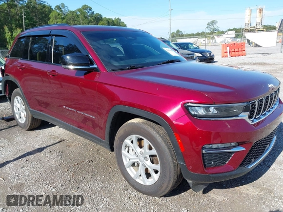 2023 Jeep Grand Cherokee Limited with VIN 1C4RJGBG3P8875558, listed as a IAAI auction lot 42178416 with 12,826 mi miles and . Bid and sale history available at DreamBid. Image 1.