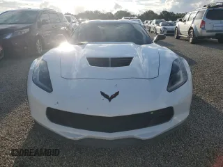 2017 Chevrolet Corvette Z06 2LZ with VIN 1G1YS2D68H5604880, listed as a Copart auction lot 74117834 with 0 mi miles and Salvage Title. Bid and sale history available at carsss.com. Image 5.