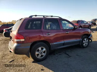 2005 Hyundai Santa Fe GLS with VIN KM8SC73E75U880755, listed as a Copart auction lot 77451484 with 185,290 mi miles and Salvage Title. Bid and sale history available at carsss.com. Image 3.