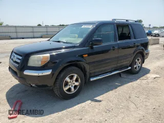 2007 Honda Pilot EX-L z VIN 2HKYF18737H531361, wystawiony jako Copart lot #60250085 z przebiegiem 184 352 mil mil oraz Czysty tytuł • Clean title. Historia ofert i sprzedaży dostępna na DreamBid. Obrazek 1.