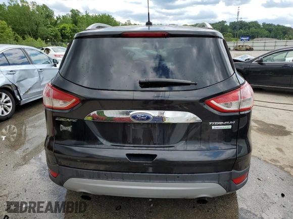 2015 Ford Escape Titanium with VIN 1FMCU0JX5FUA24210, listed as a Copart auction lot 57270855 with 115,613 mi miles and Salvage title. Bid and sale history available at DreamBid. Image 6.