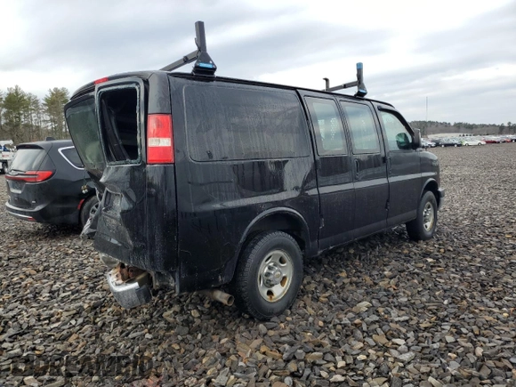 2015 Chevrolet Express Cargo with VIN 1GCWGFCF2F1176687, listed as a Copart auction lot 44706785 with 131,216 mi miles and Salvage title. Bid and sale history available at DreamBid. Image 3.