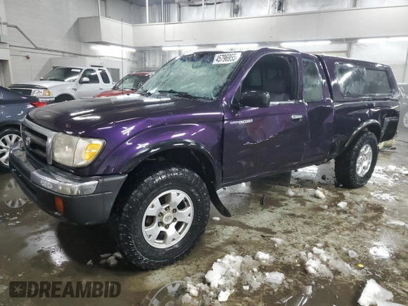 1998 Toyota Tacoma with VIN 4TAWN72N0WZ135590, listed as a Copart auction lot 45796955 with 241,581 mi miles and Salvage Title. Bid and sale history available at DreamBid. Image 1.