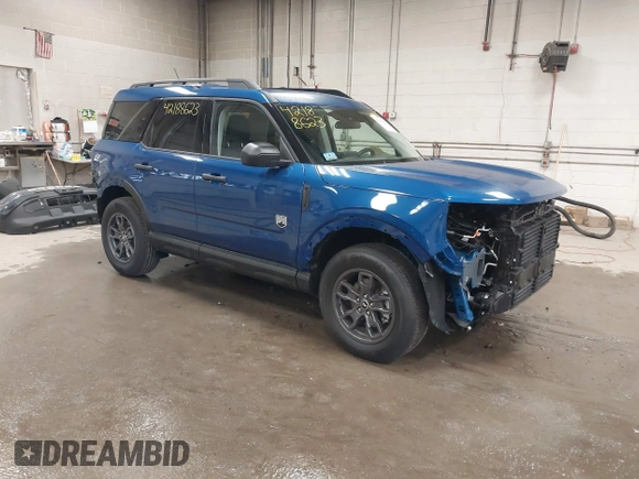 2024 Ford Bronco Sport Big Bend with VIN 3FMCR9B61RRF72020, listed as a IAAI auction lot 42188623 with 605 mi miles and . Bid and sale history available at DreamBid. Image 1.