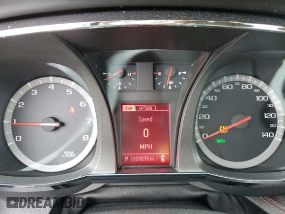 2015 GMC Terrain Denali with VIN 2GKALUEK4F6177975, listed as a Copart auction lot 47483555 with 77,576 mi miles and Salvage Title. Bid and sale history available at carsss.com. Image 9.