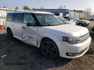 2015 Ford Flex SEL with VIN 2FMGK5C89FBA07815, listed as a Copart auction lot 86579514 with 150,585 mi miles and Salvage Title. Bid and sale history available at carsss.com. Image 4.