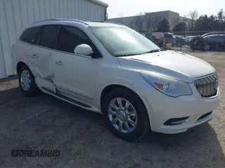 2015 Buick Enclave Leather with VIN 5GAKRBKD8FJ197076, listed as a IAAI auction lot 41417056 with 80,090 mi miles and . Bid and sale history available at carsss.com. Image 1.