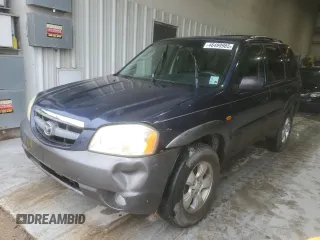 2003 Mazda Tribute LX with VIN 4F2YZ04143KM01619, listed as a Copart auction lot 46499985 with 104,997 mi miles and Clean Title. Bid and sale history available at carsss.com. Image 1.