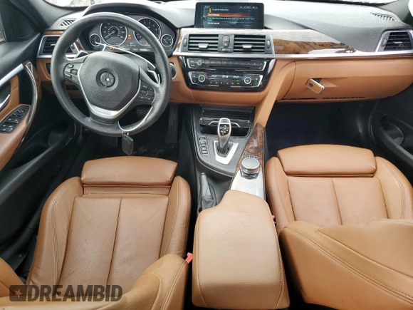 2017 BMW 3 Series 330i xDrive with VIN WBA8D9C3XHA004934, listed as a Copart auction lot 55471215 with 91,825 mi miles and Salvage title. Bid and sale history available at DreamBid. Image 8.