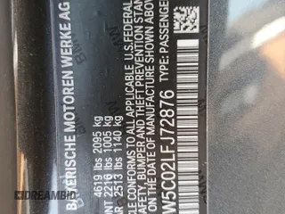 2020 BMW 4 Series 430i xDrive with VIN WBA4W5C02LFJ72876, listed as a Copart auction lot 89111165 with 9,634 mi miles and Salvage title. Bid and sale history available at DreamBid. Image 12.