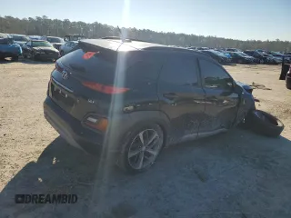 2018 Hyundai Kona Limited with VIN KM8K33A57JU077756, listed as a Copart auction lot 83574984 with 0 mi miles and Salvage Title. Bid and sale history available at carsss.com. Image 3.