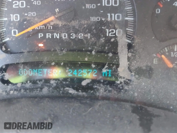 2006 Chevrolet Tahoe LS with VIN 1GNEC13V96R167740, listed as a IAAI auction lot 42384289 with 242,572 mi miles and . Bid and sale history available at DreamBid. Image 7.
