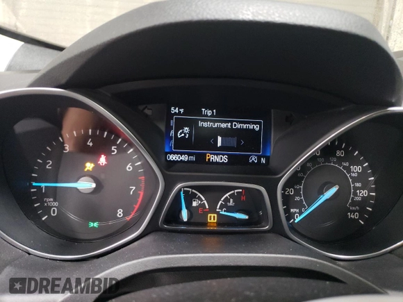 2017 Ford Escape SE with VIN 1FMCU9G92HUB75084, listed as a Copart auction lot 51637025 with 66,049 mi miles and Salvage Title. Bid and sale history available at carsss.com. Image 9.
