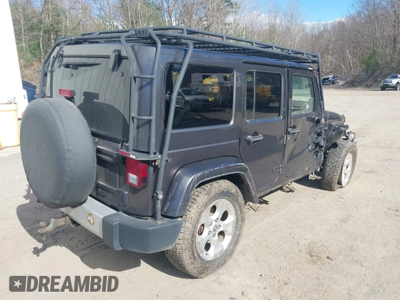 2014 Jeep Wrangler Unlimited Sahara с VIN 1C4BJWEG3EL267279, выставлен на аукционе IAAI как лот 42083836 с пробегом 81 796 миль миль и . История ставок и продаж доступна на DreamBid. Изображение 4.