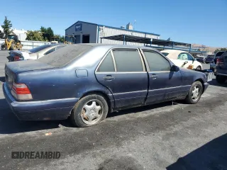 1997 Mercedes-Benz S-Class with VIN WDBGA51GXVA335738, listed as a Copart auction lot 68580254 with 0 mi miles and Clean Title. Bid and sale history available at carsss.com. Image 3.