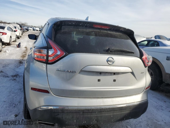 2017 Nissan Murano SL with VIN 5N1AZ2MH7HN120085, listed as a Copart auction lot 45474505 with 140,218 mi miles and Salvage Title. Bid and sale history available at carsss.com. Image 6.