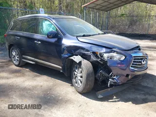2015 Infiniti QX60 with VIN 5N1AL0MM0FC525782, listed as a IAAI auction lot 42049029 with 100,661 mi miles and . Bid and sale history available at DreamBid. Image 1.