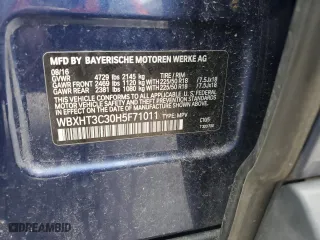 2017 BMW X1 xDrive28i with VIN WBXHT3C30H5F71011, listed as a Copart auction lot 51018645 with 83,203 mi miles and Clean Title. Bid and sale history available at carsss.com. Image 13.