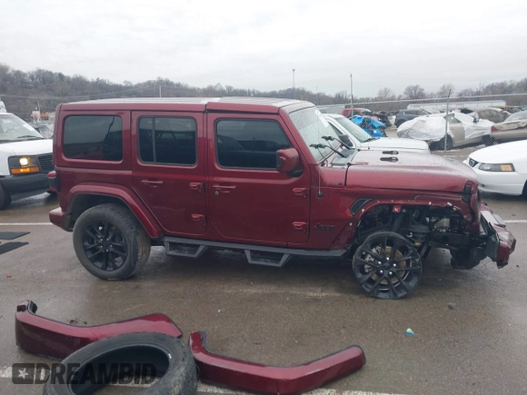 2021 Jeep Wrangler Unlimited Sahara with VIN 1C4HJXEN5MW609102, listed as a IAAI auction lot 41446454 with 31,846 mi miles and . Bid and sale history available at DreamBid. Image 14.