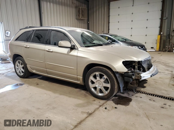 2007 Chrysler Pacifica Limited with VIN 2A8GF78X77R247872, listed as a Copart auction lot 55961375 with 134,252 mi miles and Salvage title. Bid and sale history available at DreamBid. Image 4.
