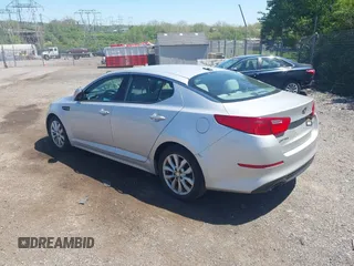 2014 Kia Optima LX with VIN 5XXGM4A72EG339998, listed as a IAAI auction lot 42132720 with 186,989 mi miles. Bid and sale history available at carsss.com. Image 3.